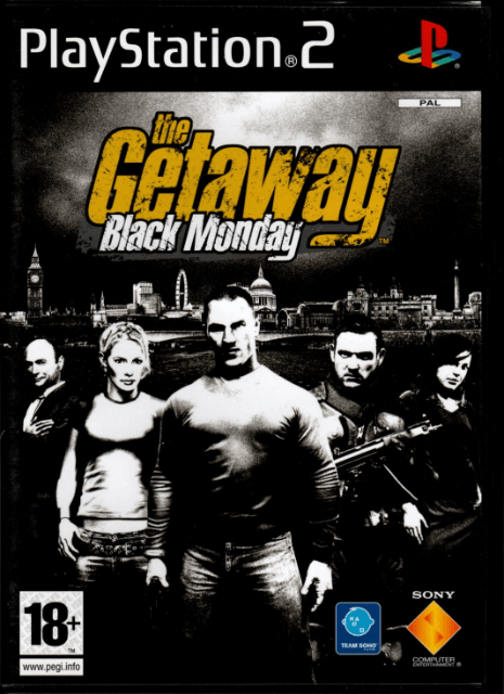 The Getaway Black Monday box art for Playstation 2